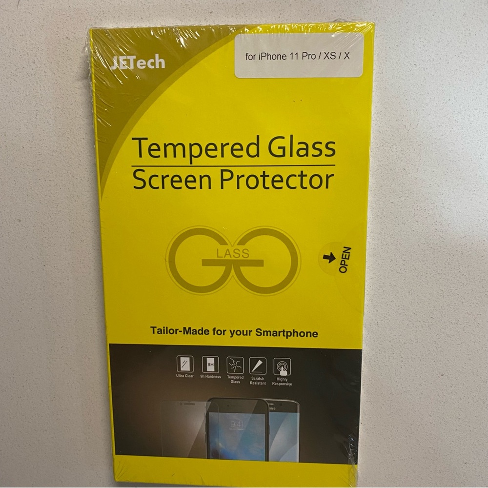 iPhone 11/XS/X tempered glass screen protector 2-pack